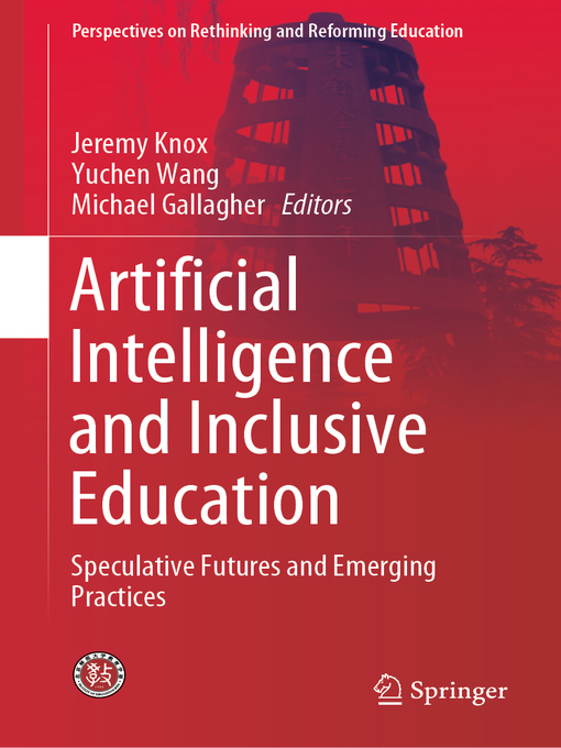 Title details for Artificial Intelligence and Inclusive Education by Jeremy Knox - Available